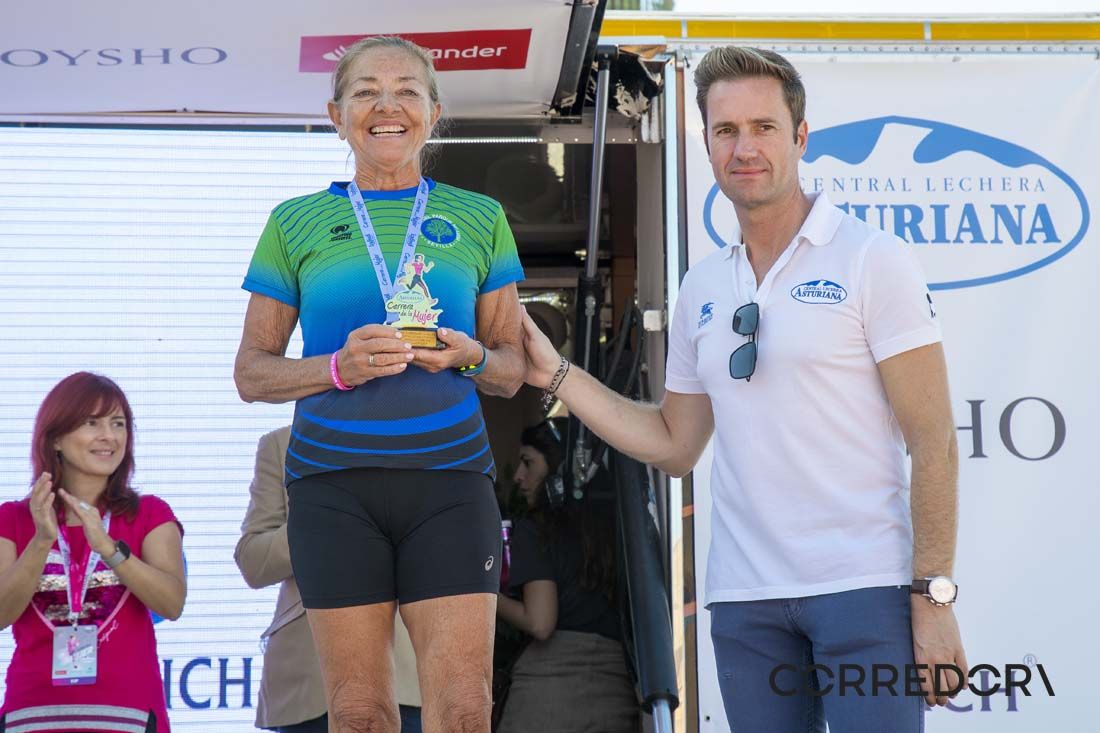 El podio de la Carrera de la Mujer de Sevilla 2019-2