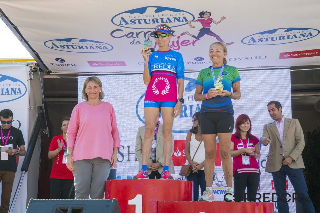 El podio de la Carrera de la Mujer de Sevilla 2019-2