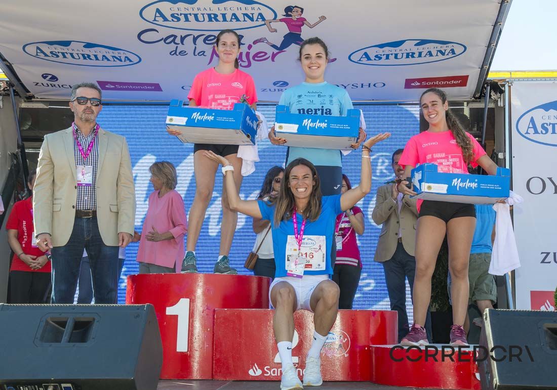 El podio de la Carrera de la Mujer de Sevilla 2019-1