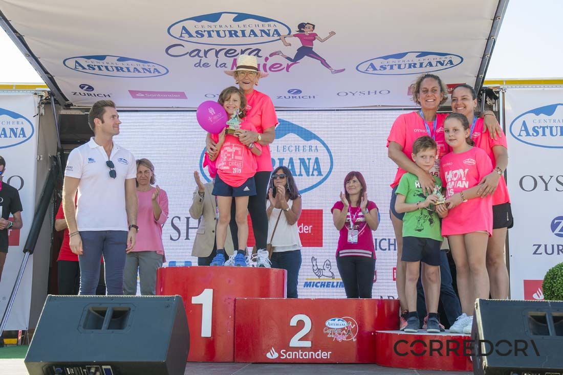 El podio de la Carrera de la Mujer de Sevilla 2019-2