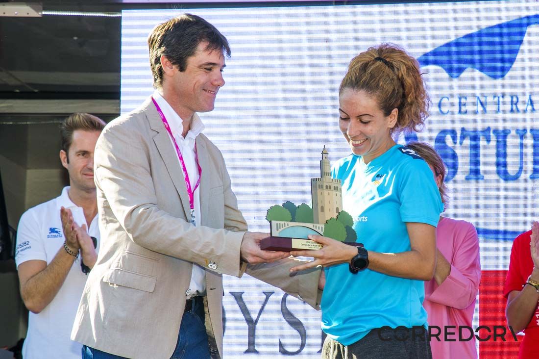El podio de la Carrera de la Mujer de Sevilla 2019-1