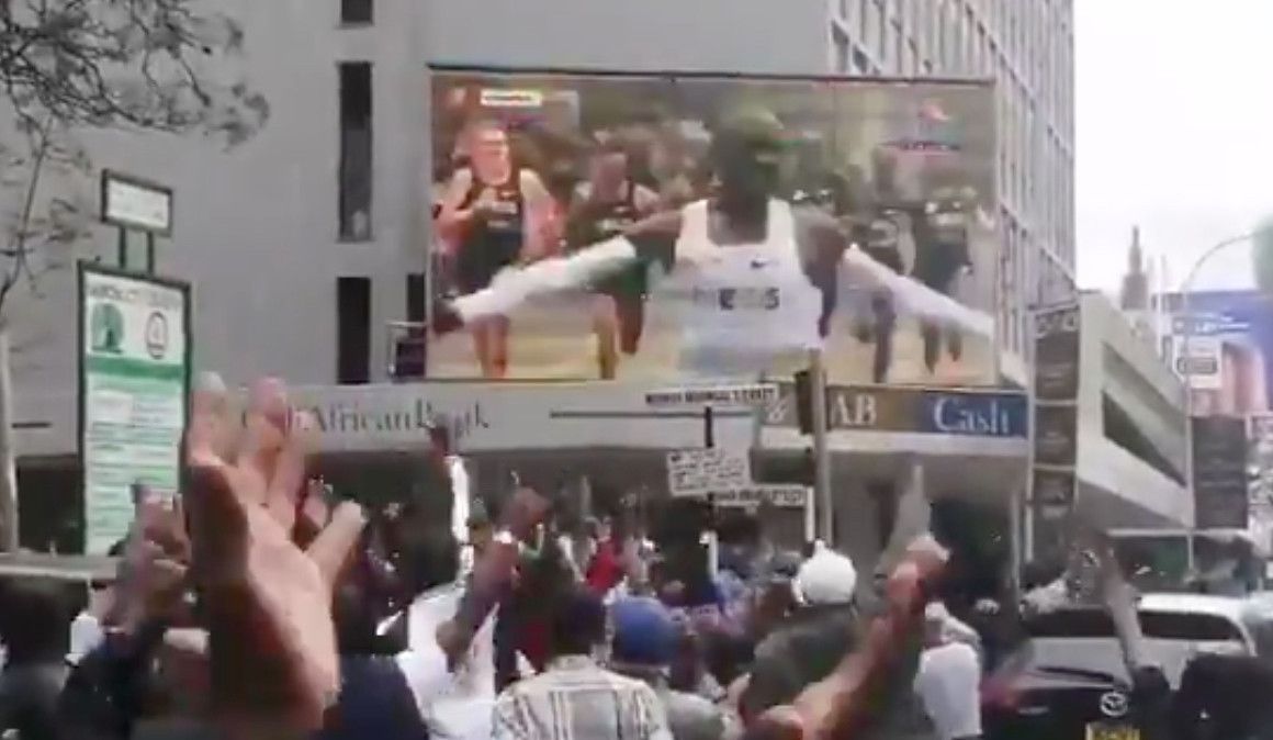 Una imagen de la celebración en Nairobi de la gesta de Kipchoge | soycorredor.es