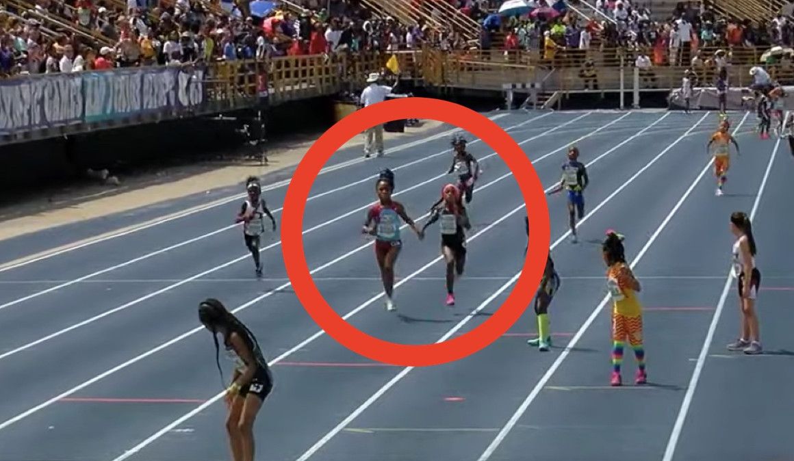 Una imagen del 4x100 de los Junior Olympic Games | FloTrack