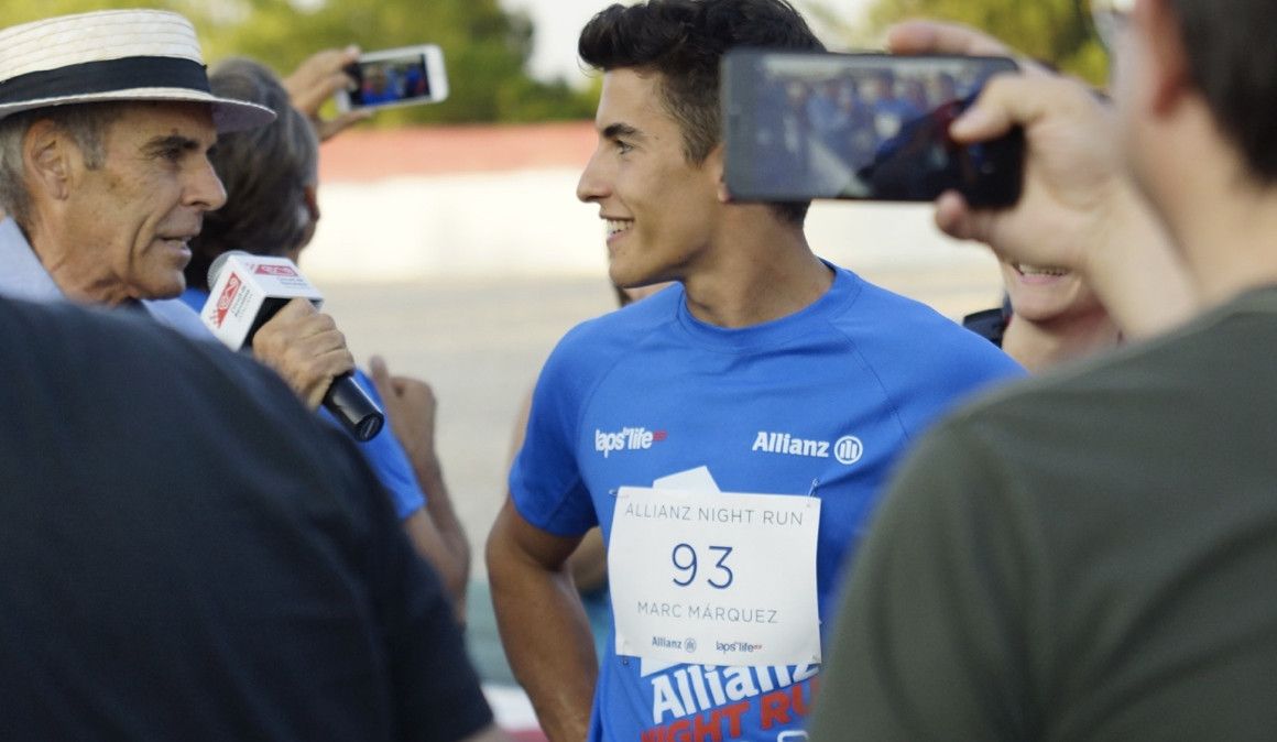 Marc Márquez en la Allianz Night Run de Cheste de 2018 | soycorredor.es