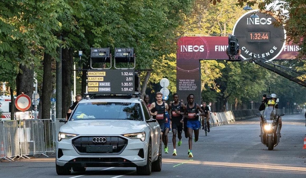 El coche que encabezará el INEOS 159 y las liebres de Eliud Kipchoge | INEOS 159 Challenge