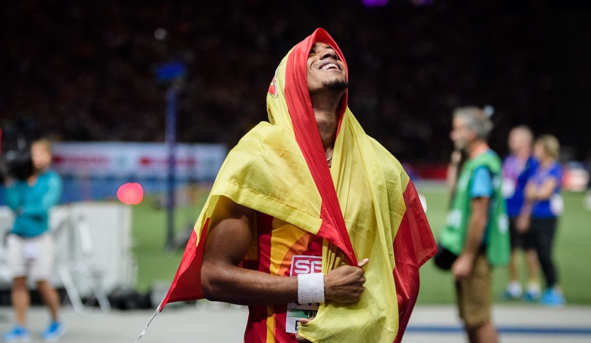 Orlando Ortega en el Campeonato de Europa de Berlín donde fue bronce. Foto: Sportmedia