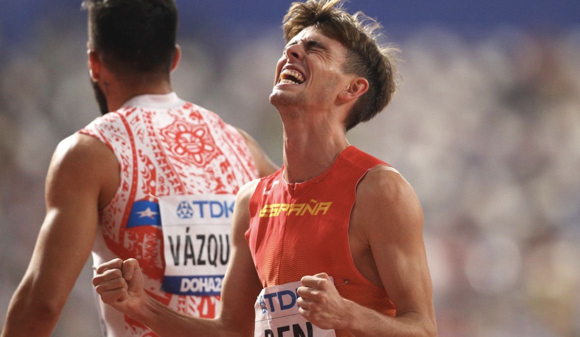 Adrián Ben en las semifinales del Campeonato del Mundo de Doha | European Athletics