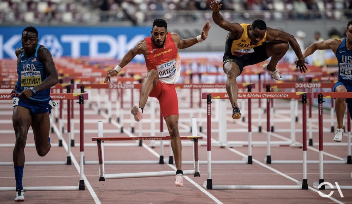 Orlando Ortega en la final de los 110 metros vallas del Mundial de Doha | Sportmedia