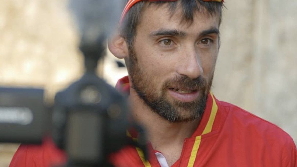 Luis Alberto Hernando durante una entrevista | Trail Running ARG