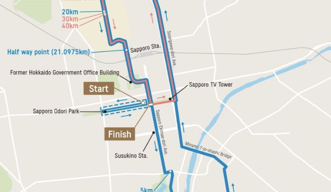 Detalle del recorrido del maratón olímpico de Tokio 2020 | soycorredor.es