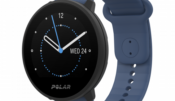 Reloj deportivo Polar Unite GPS azul y negro