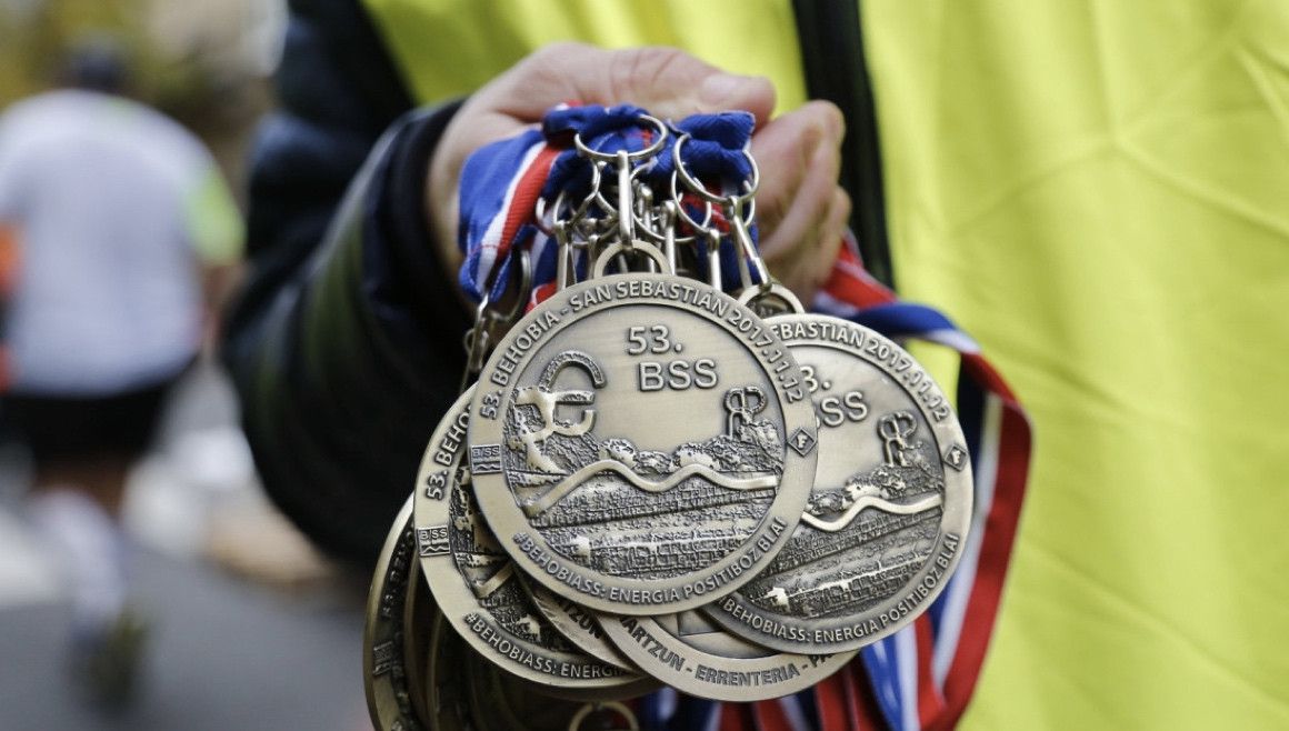 Medallas de finisher de la Behobia San Sebastián | Félix Sánchez