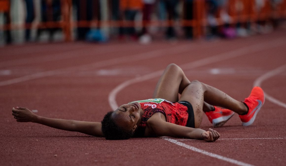 Trihas Gebre tras proclamarse campeona de España de 10.000 metros | Sportmedia