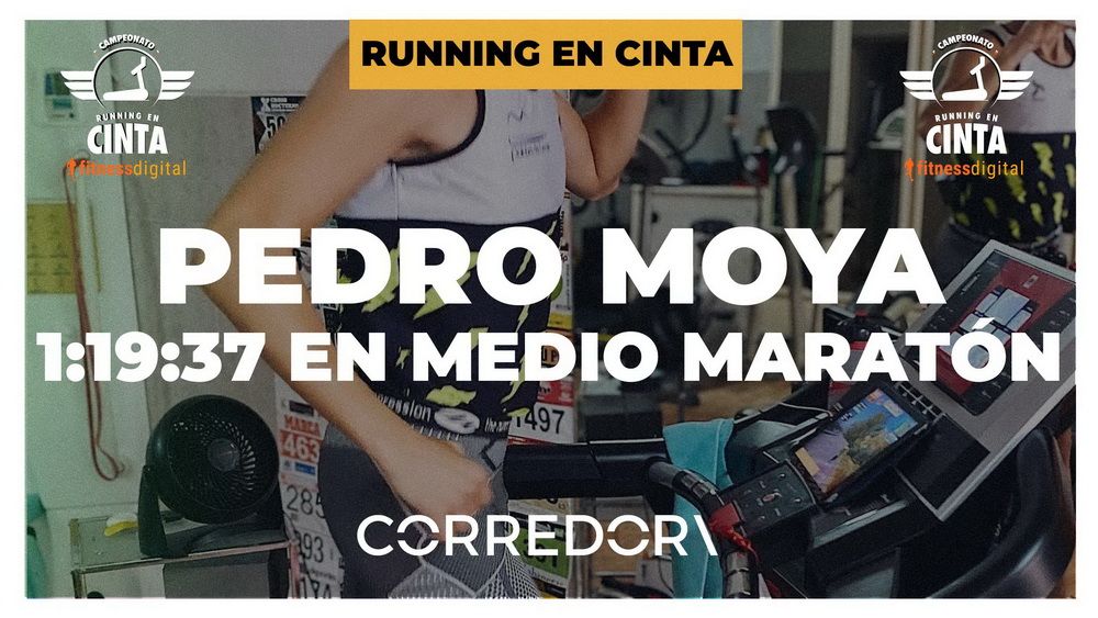 Pedro Moya Ruiz brilló en la prueba de medio maratón en cinta