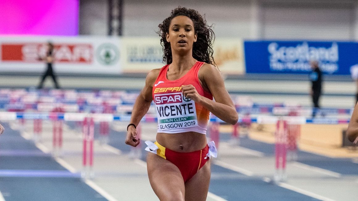 María Vicente durante el Campeonato de Europa de pista cubierta en Glasgow | Sportmedia