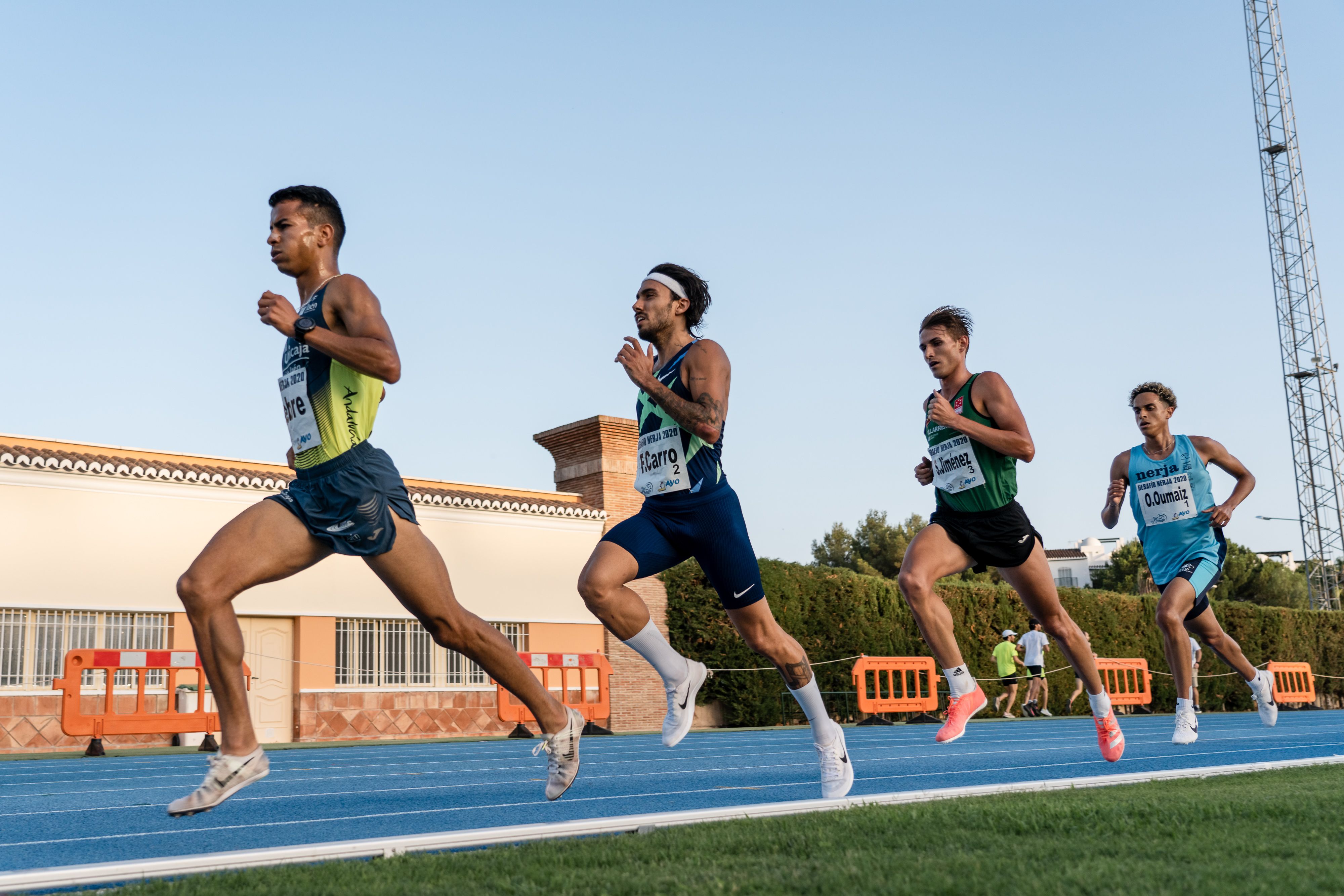 Una imagen de la carrera de 1.500 metros masculina.