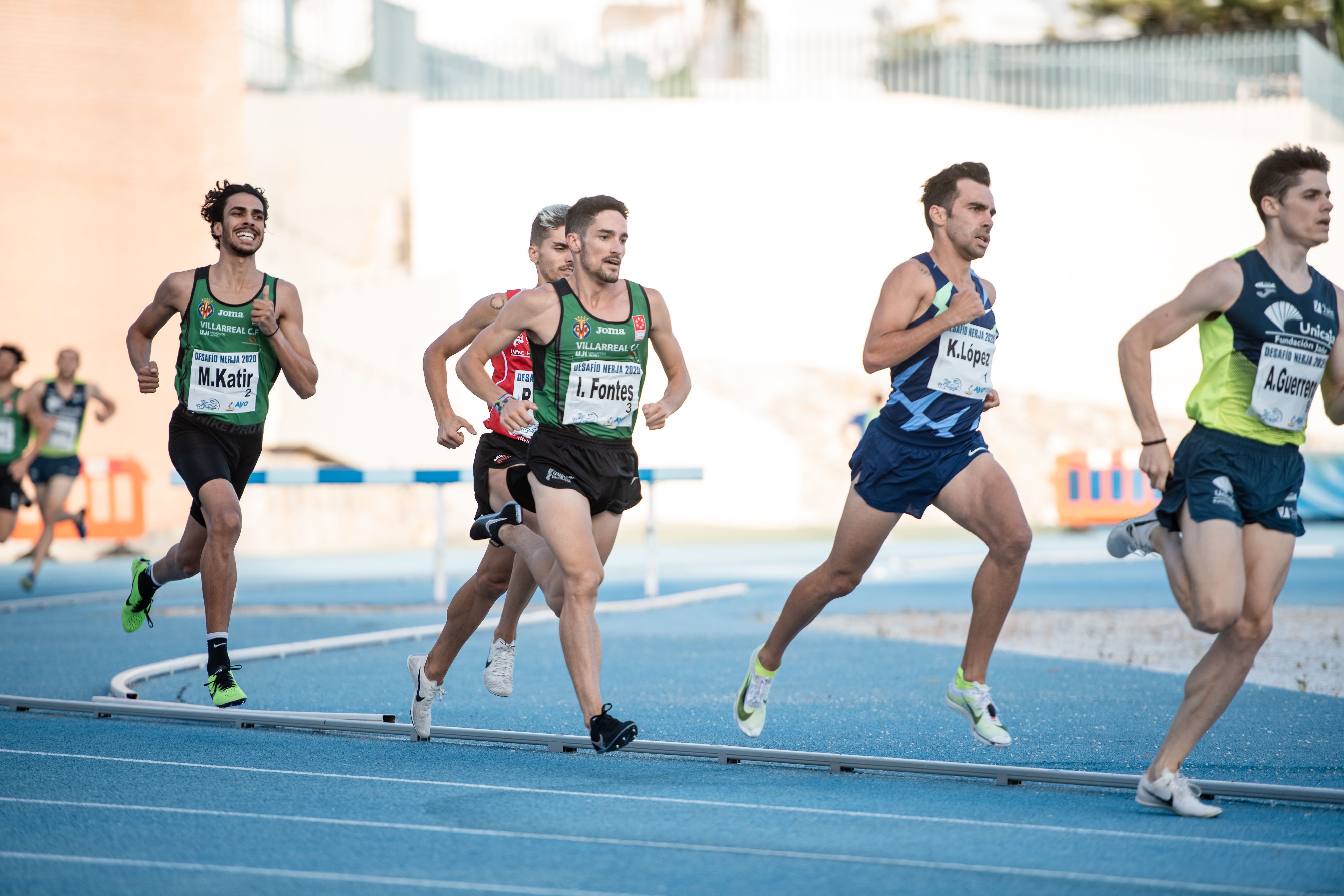 Una imagen de la carrera de 1.500 metros masculina.