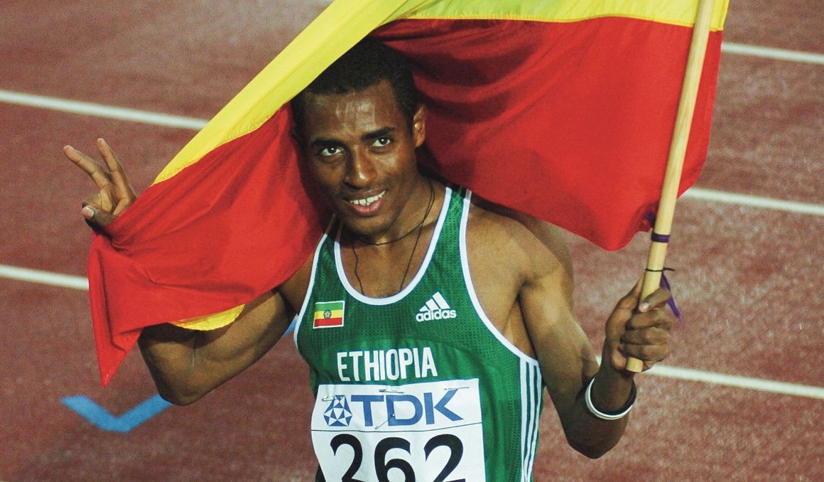 Kenenisa Bekele en el Campeonato del Mundo de Helsinki 2005. Foto: Getty Images