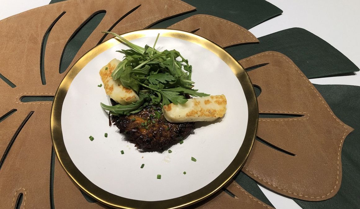 Deliciosa hamburguesa de boniato