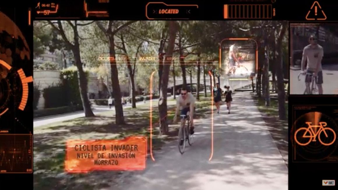 Clásico invasor del circuito de running: el ciclista | soycorredor.es