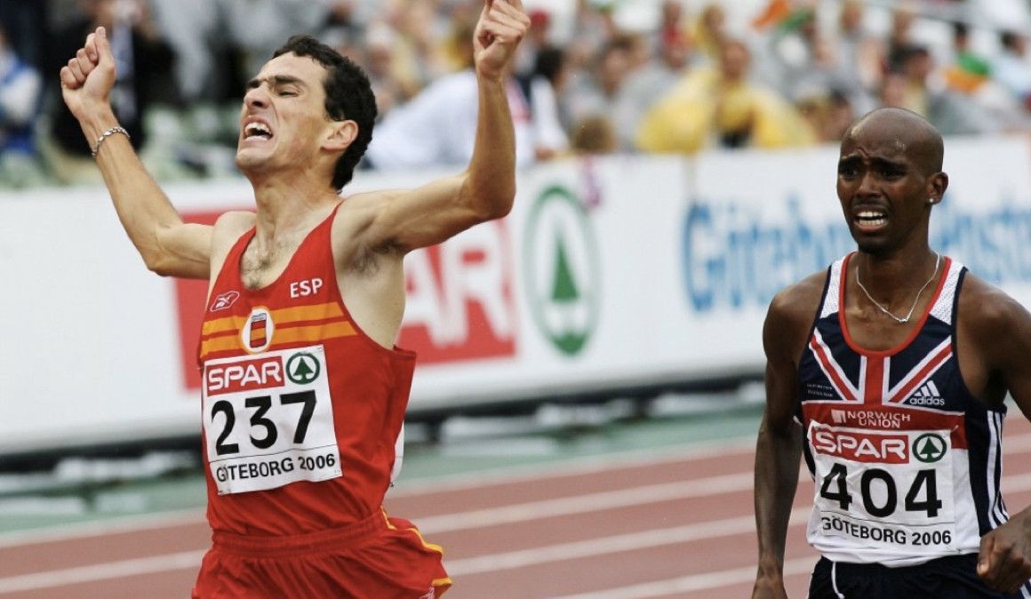 Jesús España y Mo Farah en el momento decisivo de la carrera | soycorredor.es