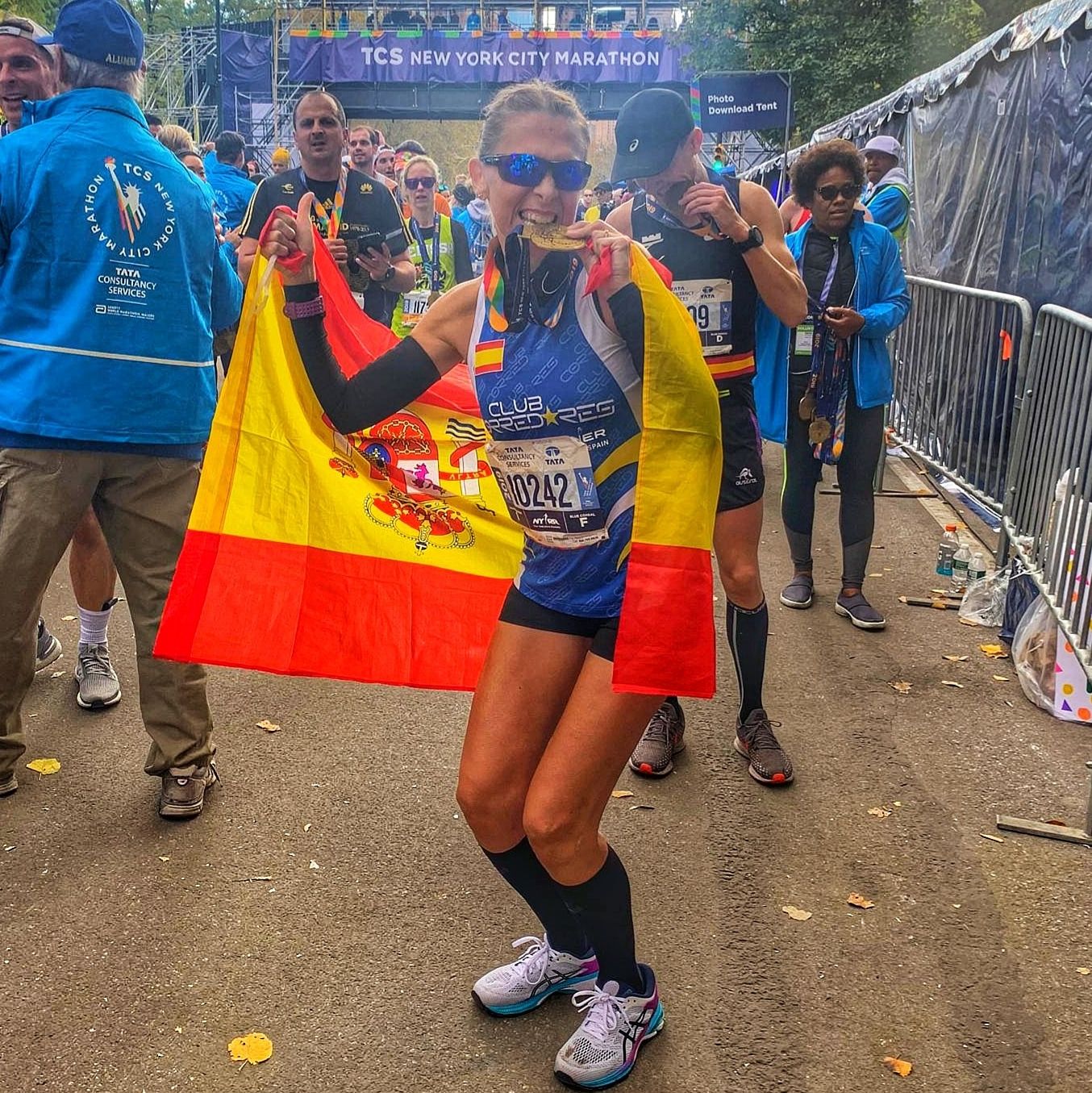 Carol en el maratón de Nueva York Carol en el maratón de Nueva York