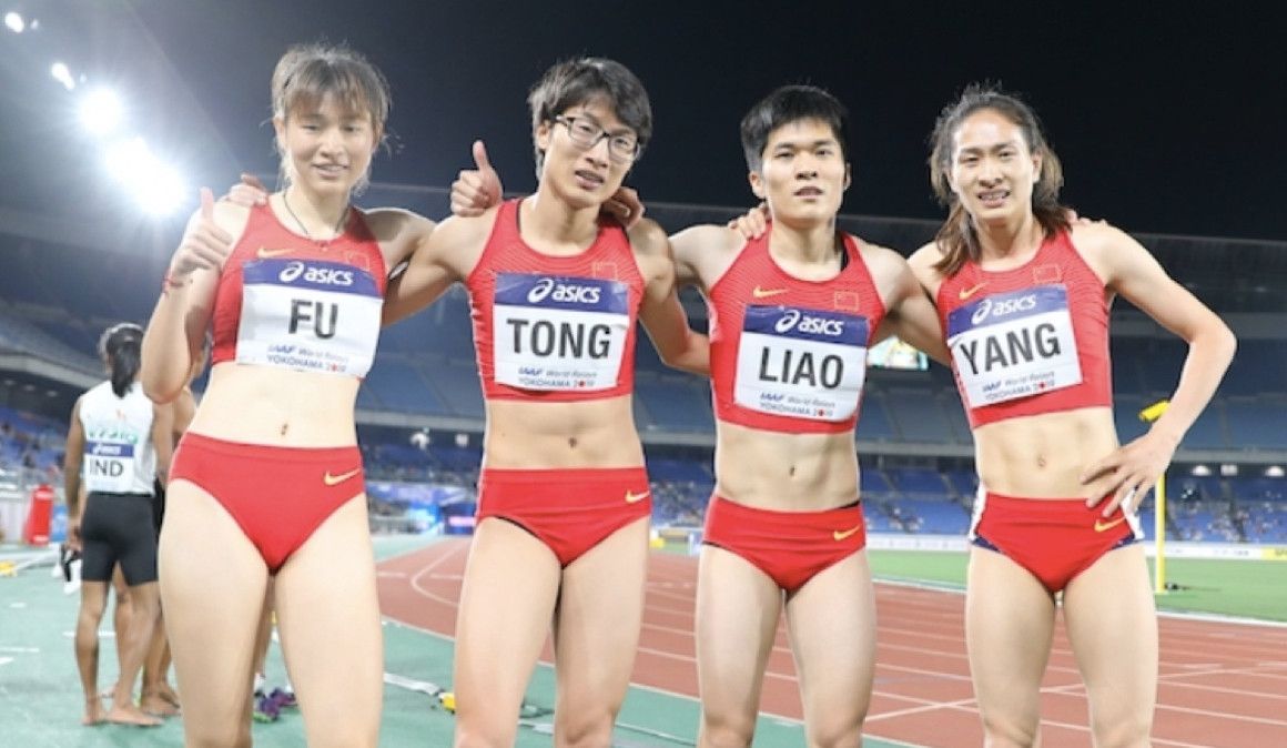 El relevo chino ganador del 4x400 del National Grand Prix Final de Daqing | soycorredor.es