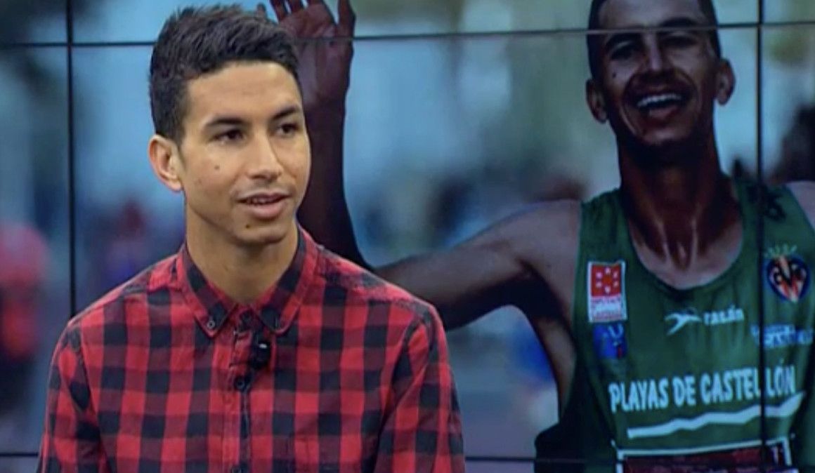 El atleta Jaouad Tougane en un programa de televisión | soycorredor.es