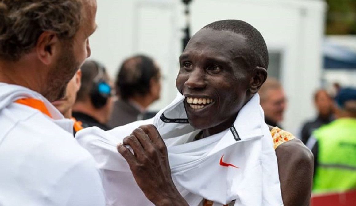 Kamworor, atropellado en Kenia mientras entrenaba. Foto: NN Running Team