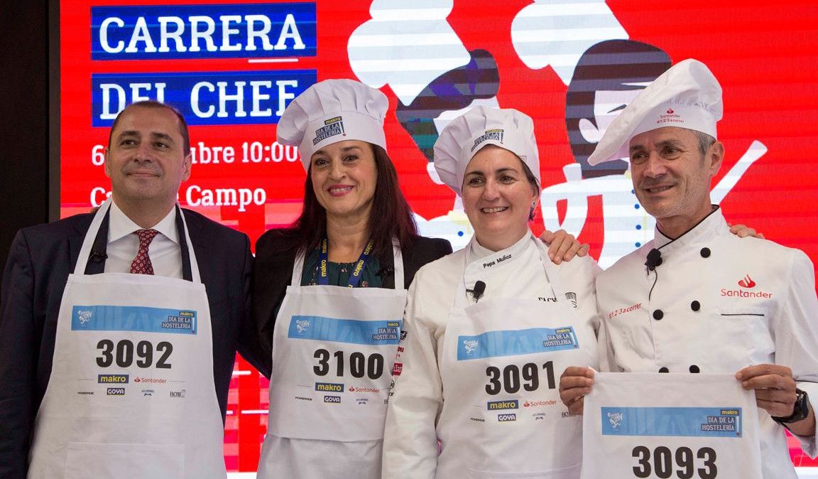La carrera del chef...¡con dorsal en el delantal!