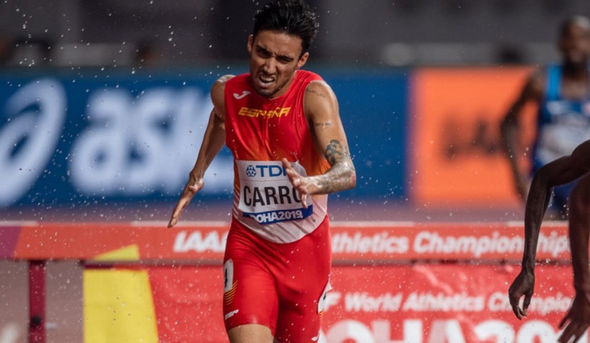 Fernando Carro en las semifinales de los 3.000 metros obstáculos de Doha | Sportmedia