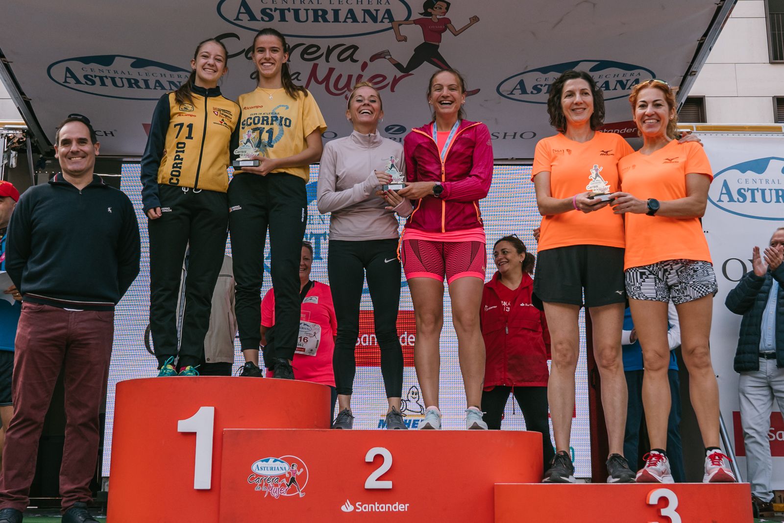 Podium de la Carrera de la Mujer de Zaragoza 