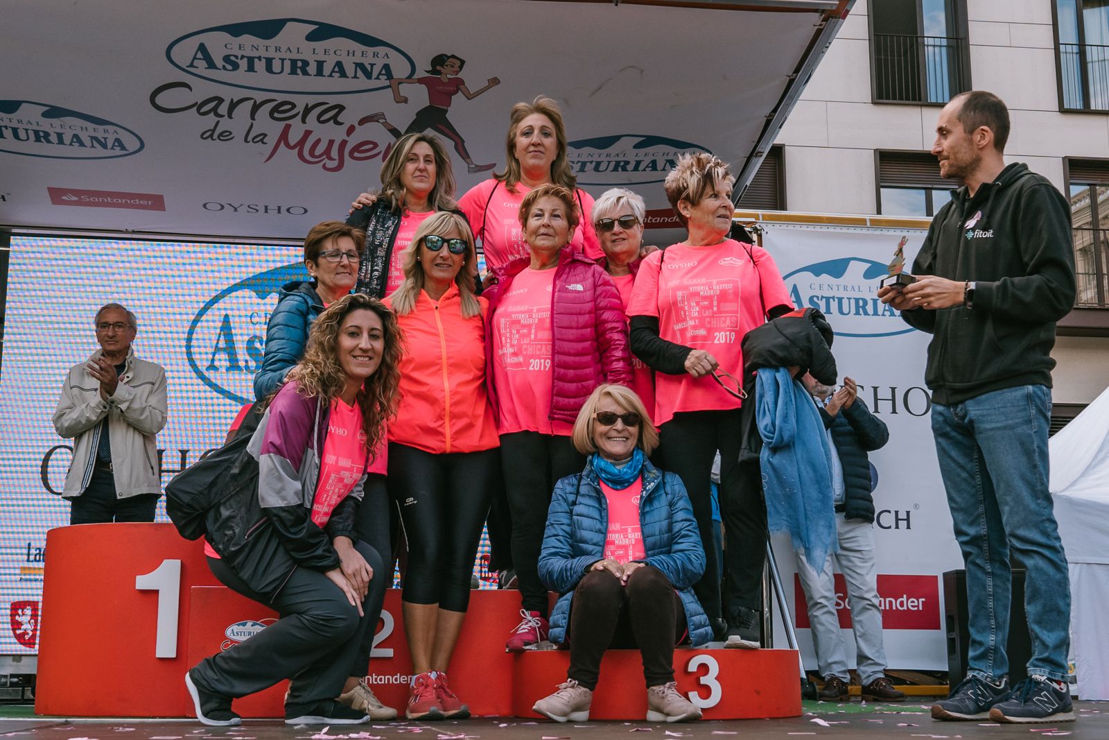 Podium de la Carrera de la Mujer de Zaragoza 