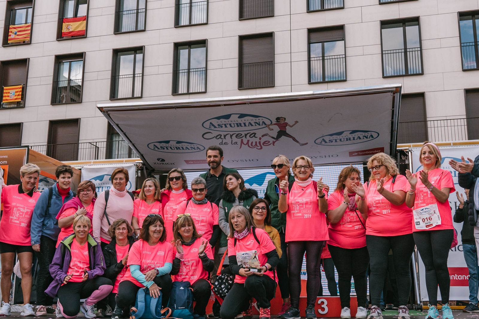 Podium de la Carrera de la Mujer de Zaragoza 