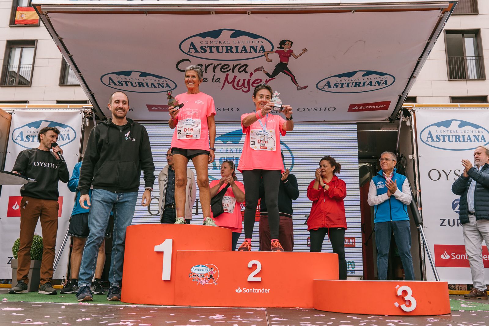Podium de la Carrera de la Mujer de Zaragoza 