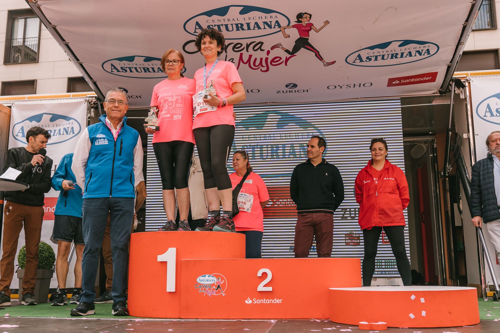 Podium de la Carrera de la Mujer de Zaragoza 