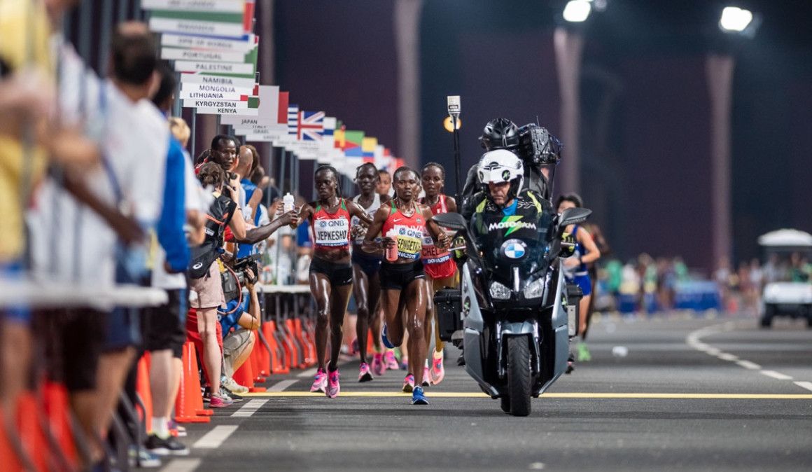 Una imagen del maratón del Campeonato del Mundo de Atletismo en Doha | Sportmedia