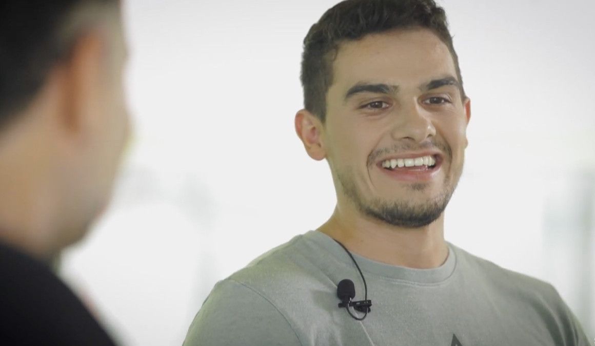 Bruno Hortelano durante la entrevista en MEGACORREDOR | soycorredor.es