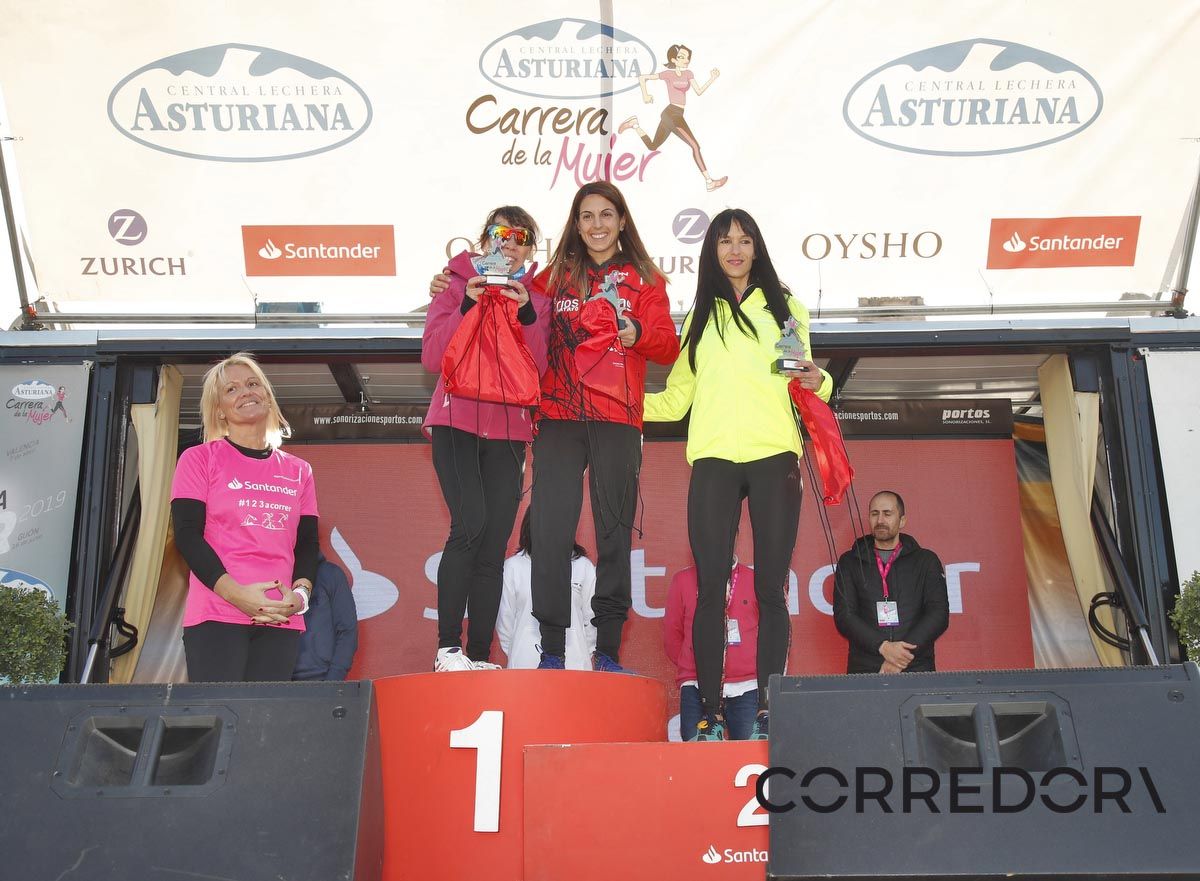Podio Carrera de la Mujer de Barcelona 1