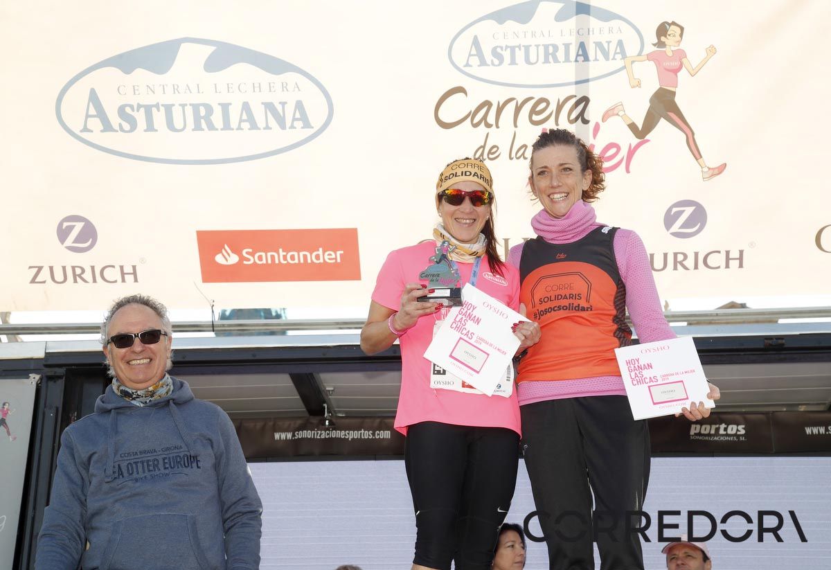 Podio Carrera de la Mujer de Barcelona 2