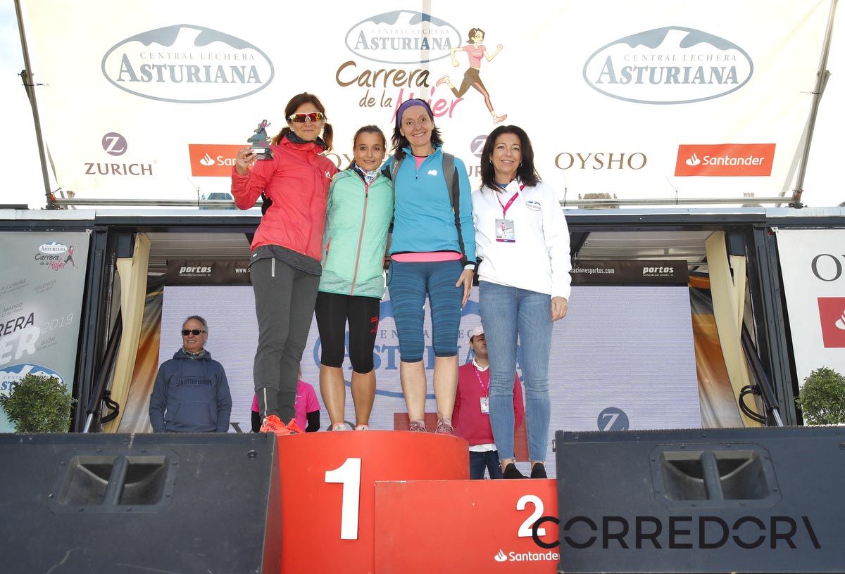 Podio Carrera de la Mujer de Barcelona 2