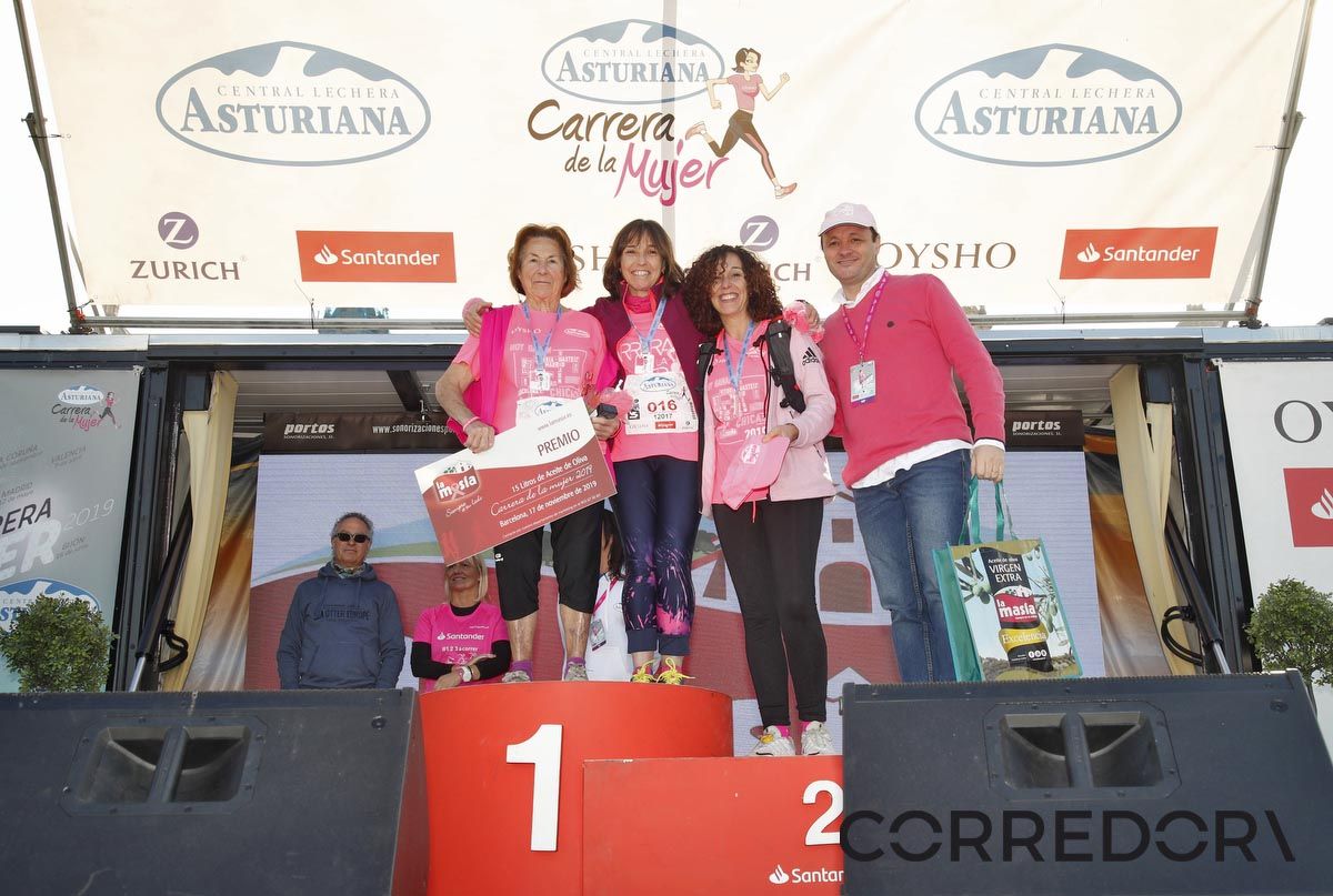 Podio Carrera de la Mujer de Barcelona 2