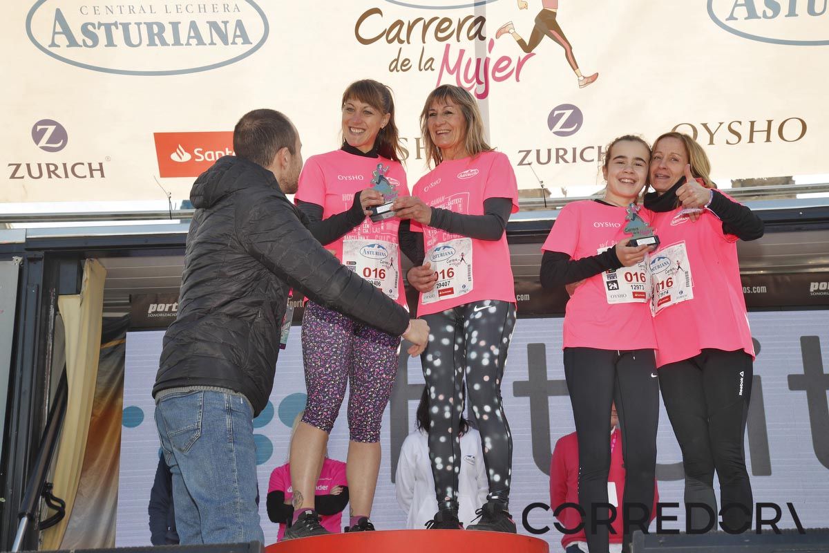 Podio Carrera de la Mujer de Barcelona 1