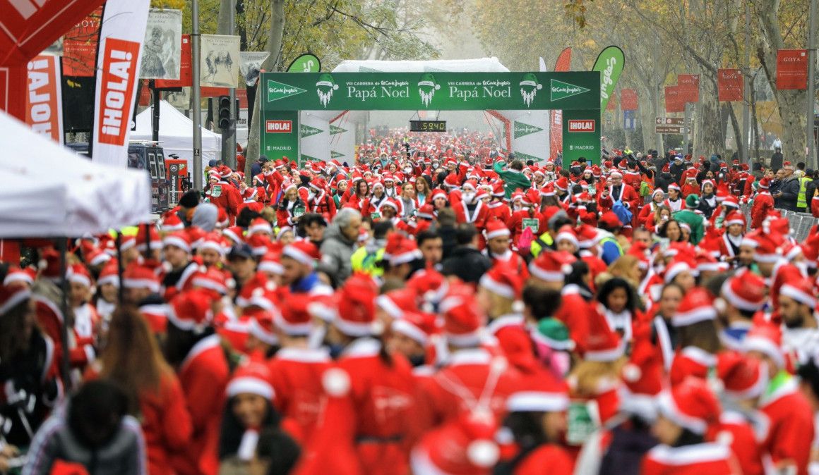 Arranca la Navidad en Madrid con la Carrera de El Corte Inglés Papá Noel 2019