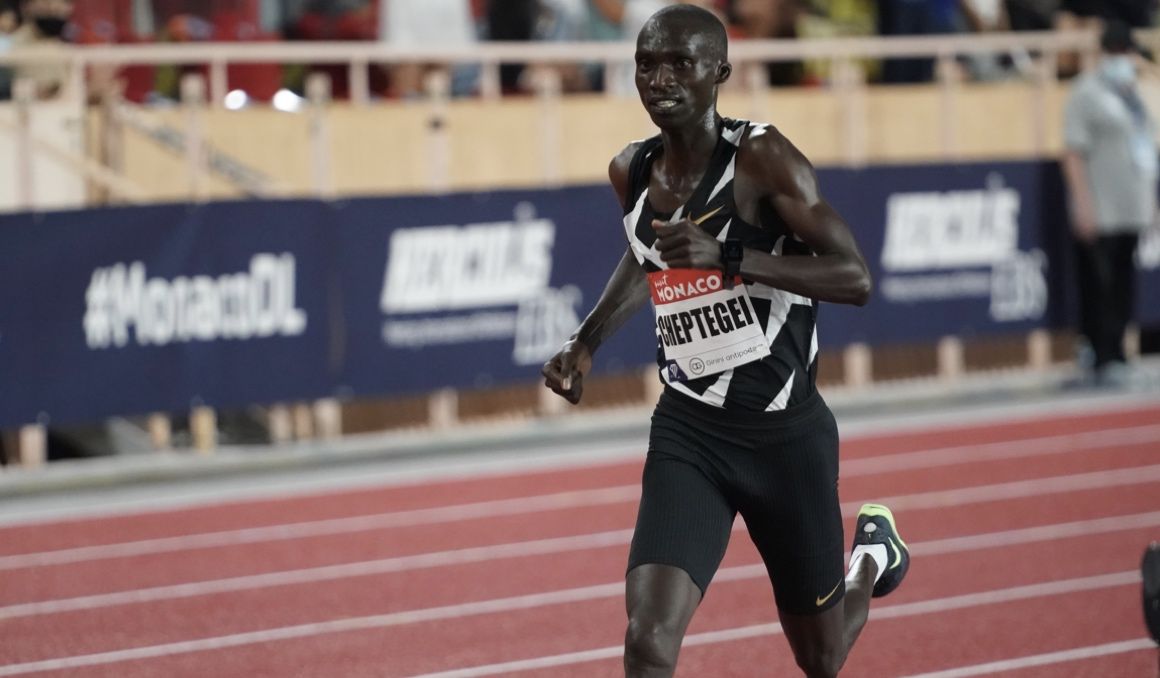 Joshua Cheptegei en la Diamond League de Mónaco. Foto: DL