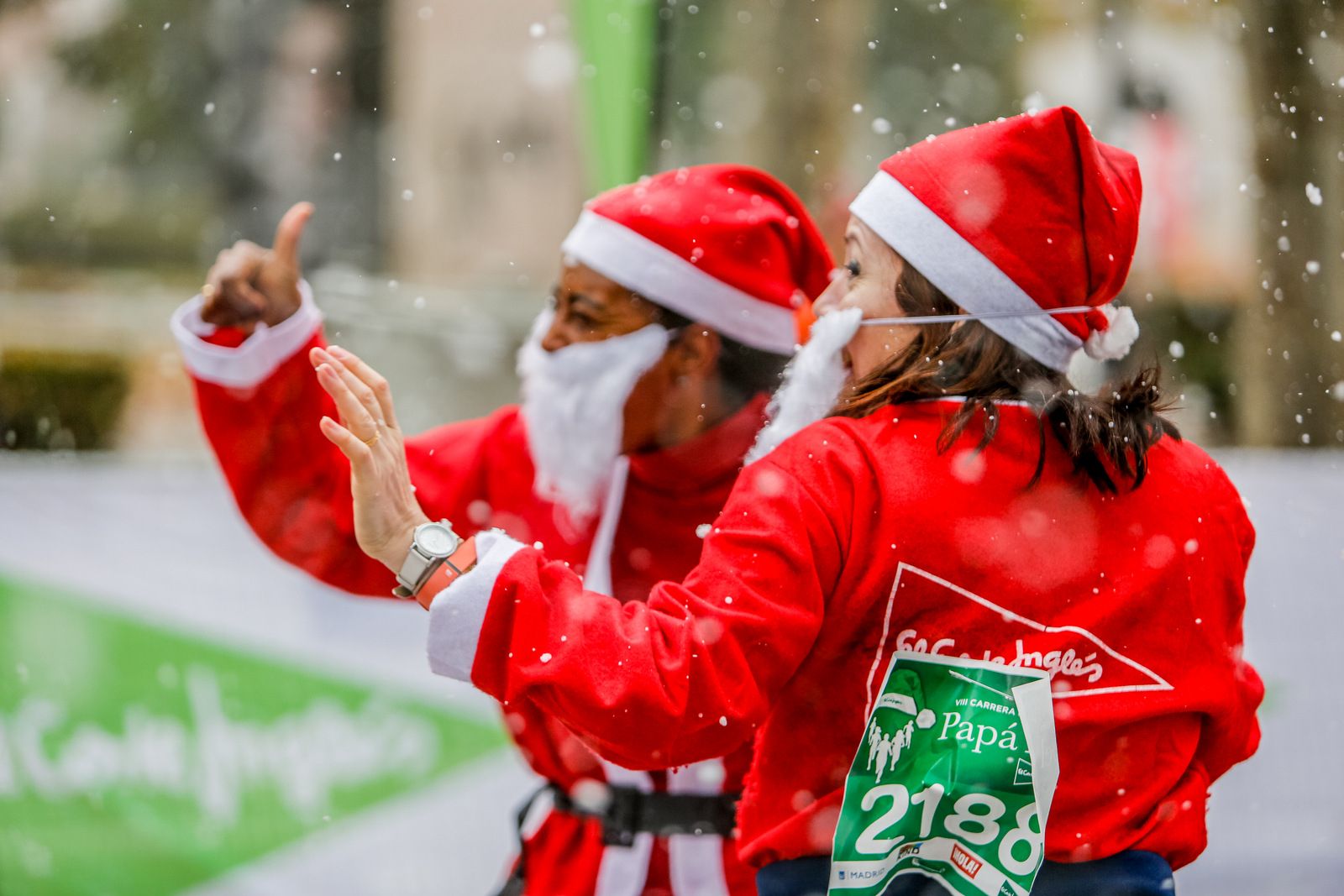 Una imagen de la Carrera de El Corte Inglés Papá Noel 2019.