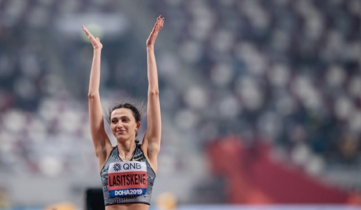 Maria Lasitskene en el Campeonato del Mundo de Doha. Sportmedia