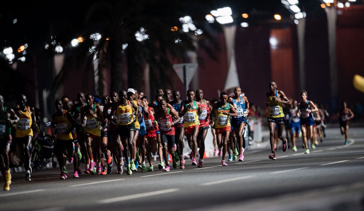 Una imagen del maratón del Campeonato del Mundo de Atletismo en Doha | Sportmedia