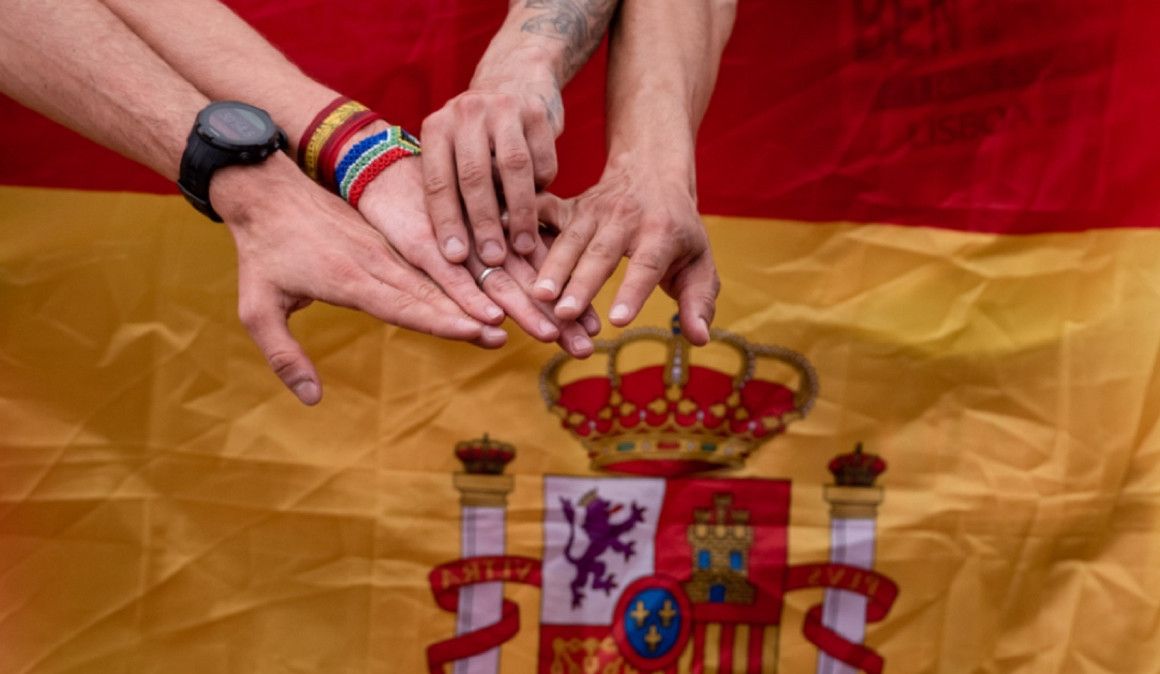 Los integrantes del equipo senior masculino español, bronce en Lisboa | Sportmedia