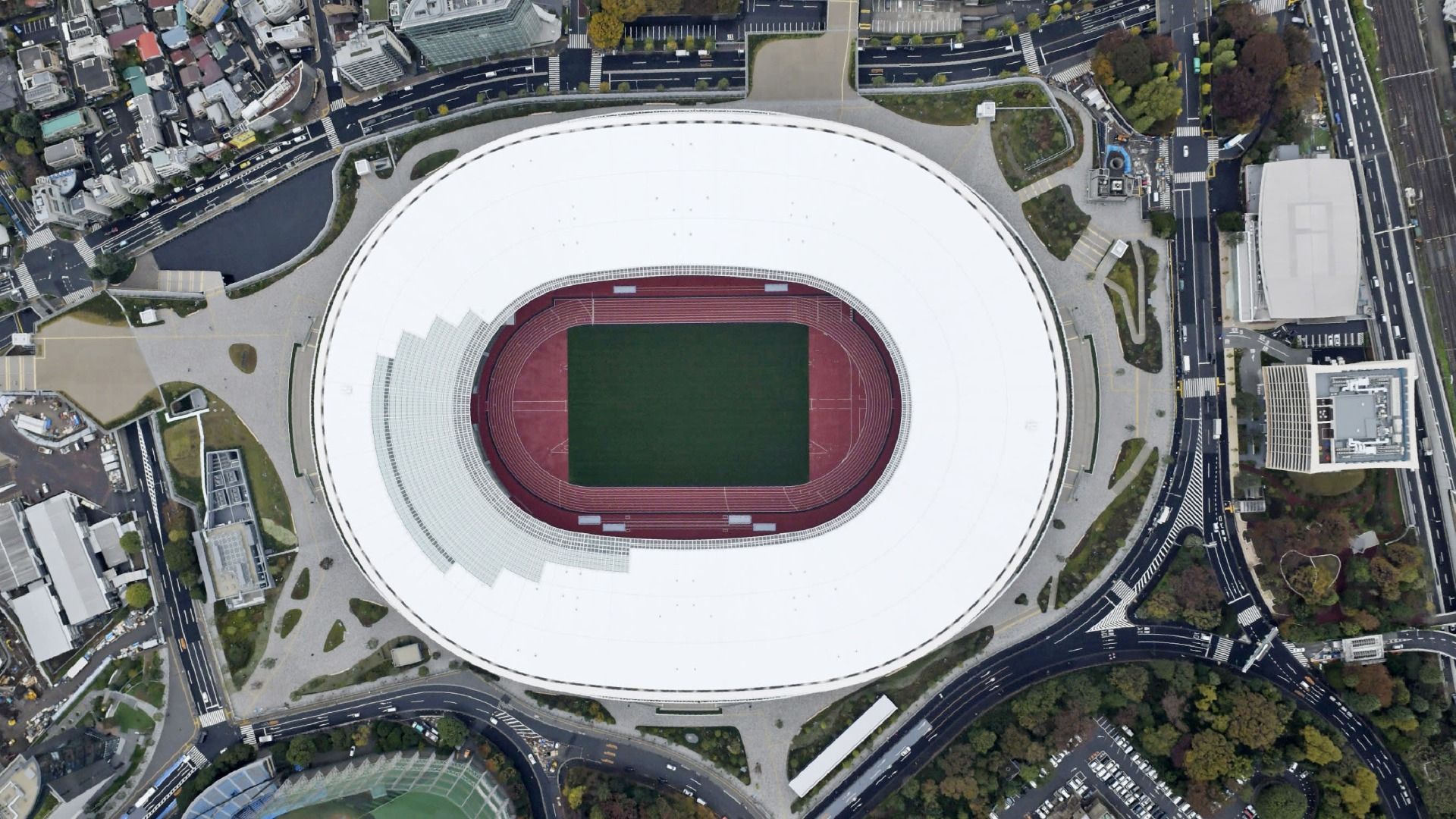 Así es el Estadio Nacional de Japón, ubicado en Tokio.